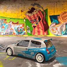 Renault Clio F2000 - Serfonsa Competición | Rotulación. Projekt z dziedziny Design, Projektowanie motor, zac, jne i Projektowanie graficzne użytkownika Juan Carlos García Vegas - 05.03.2019