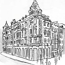 Oviedo. Traditional illustration, and Digital Illustration project by Kike Lucas Abreu - 09.03.2019