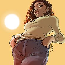 La del Jersey.. Un progetto di Bozzetti, Arte concettuale e Character design di Josep Giró - 29.08.2019