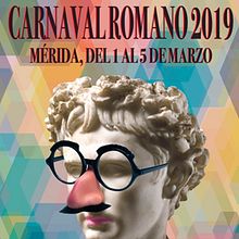 Cartel Carnaval Romano Mérida 2019. Un proyecto de Diseño de carteles de Tono Mollà - 04.09.2019