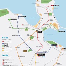 Mapa Metro Coruña. Design project by Xurxo Oliveros - 09.04.2019