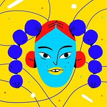 Faces . Projekt z dziedziny Trad, c, jna ilustracja, Ilustracja c i frowa użytkownika Chabaski - 04.09.2019