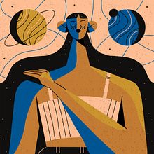 Planetas . Character Design, Traditional illustration, and Digital Illustration project by Chabaski - 09.04.2019