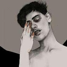 Insomnia. Fine Arts, Pencil Drawing, Portrait Drawing, Realistic Drawing, Traditional illustration, and Digital Illustration project by Abril Cano Sanchez - 09.04.2019