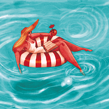 Lecturas de Verano - Portada del Confabulario . Seni Rupa, Menggambar, Gambar Pensil, Desain Editorial & Ilustrasi tradisional proyek oleh Rosario Lucas - 05.10.2018