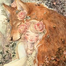 Corazón del bosque. Projekt z dziedziny  R, sunek, Trad, c, jna ilustracja i Malowanie akwarelą użytkownika Dolle Étoile - 10.03.2018