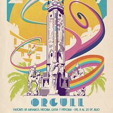 CARTEL ORGULL ALACANT 2019. Un proyecto de Diseño gráfico e Ilustración tradicional de Fernando Fernández Torres - 01.07.2019