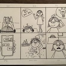 Cómic mudo: mi hijo adolescente. Comic project by Cati Coll Diaz - 09.07.2019
