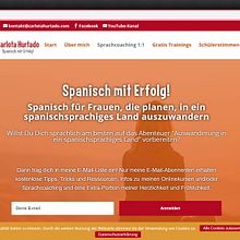 Carlota Hurtado - Spanischlehrerin. Web Design project by Raquel García Arévalo - 02.07.2019