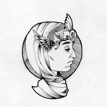 Me as an Athenians God. Design de cartaz projeto de reem_alay - 07.09.2019