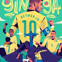 Ginga . Ilustrație tradițională & Ilustrație digitală de David Flores - 06.14.2018