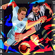 Concacaf 1 . Ilustrație tradițională de David Flores - 09.08.2019