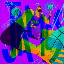 NBA 2 . Ilustrație tradițională de David Flores - 09.08.2019