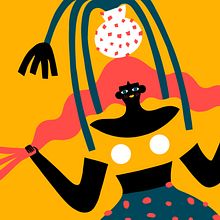 Tropical. Traditional illustration, Digital Illustration, and Children's Illustration project by Alejandra Ballesteros - 09.08.2019