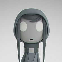 Lost girl del corto animado "Sometimes the Stars". 3D projeto de Dani Saornil - 08.09.2019