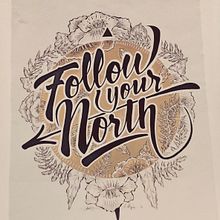 Mural "Follow your north". Sketching, Br, ing, Identit, Calligraph, Concept Art, Creativit, Design, Graphic Design, Lettering, and Painting project by TECK24 - 09.08.2019