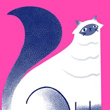 Gato Birmania Ein Projekt aus dem Bereich Traditionelle Illustration von Lore Mondragón - 25.12.2018