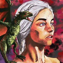 Daenerys Ein Projekt aus dem Bereich Traditionelle Illustration und Digitale Illustration von Edwin Santana Talavera - 09.09.2019