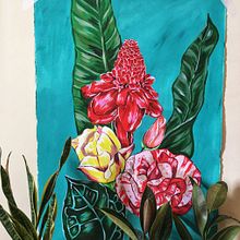 My project in Botanical Painting with Acrylic course. Pintura Acrílica, Ilustração tradicional, e Estampagem projeto de giulia_fiamin - 09.09.2019