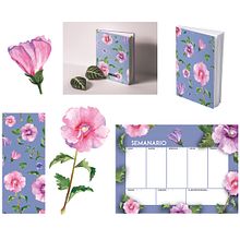 Ilustración botánica: Hibiscus. Product Design, Bookbinding, Traditional illustration, Pattern Design, Watercolor Painting, Botanical Illustration, and Naturalistic Illustration project by Elena Rosa Cruz Jiménez - 09.09.2019