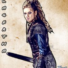 LAGERTHA - VIKINGS. Projekt z dziedziny Trad, c i jna ilustracja użytkownika Jose Torres - 10.09.2019