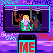 GIF Me Space. Animação 2D projeto de Galamot Shaku - 08.03.2016
