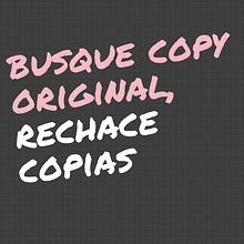 Busque copy original, rechace copias. Cop, and writing project by Aida González - 09.10.2019