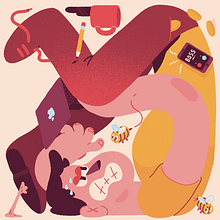 LA ANIMATÉRIA - Illustrations. Un progetto di Illustrazione digitale, Illustrazione infantile e Illustrazione vettoriale di Ness Ness - 11.09.2019