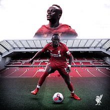 Sadio Mané. Concept Art, Creativit, Design, Graphic Design, and Photo Retouching project by Nicolás Varas - 09.11.2019