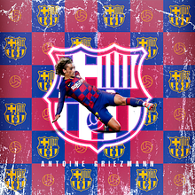 Antoine Griezmann. Concept Art, Creativit, Design, Graphic Design, and Photo Retouching project by Nicolás Varas - 09.11.2019