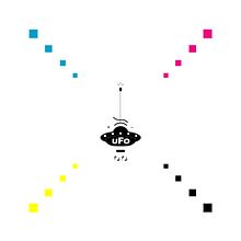 CMYK UFO. Design, Logo Design, and Graphic Design project by Héctor Quevedo Sosa - 09.12.2019