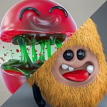 Criação de personagens com ZBrush e Cinema 4D. 3D projeto de Fabricio Marques - 14.09.2019