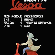 Cartel Diseñado para Via Vespa. Un proyecto de Diseño de carteles, Diseño gráfico e Ilustración vectorial de Tatiana Moneta - 15.04.2019