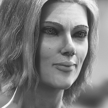 Scarlett Johansson fanart. 3D Character Design, and 3D Modeling project by Javier Lorente Preciado - 09.17.2019