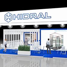Diseño de stand HIDRAL - Interlift 2019 - Alemania . % M. Mercedes Aramendia Ramos tarafından hazırlanan 3D, Mimarlık, Set Tasarımı, İnfografikler, Ve 3D Modelleme projesi - 09.17.2019