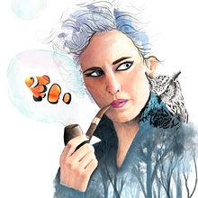 Mi Proyecto del curso: Retrato ilustrado en acuarela. Un progetto di Disegno e Illustrazione tradizionale di Lucía Alcalá - 17.09.2019