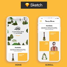 Diseño de Interfaces con Sketch: Portfolio. Un progetto di Design di María Novoa - 19.09.2019
