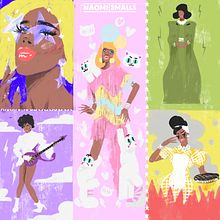 RuPaul's Drag Race Fan Arts. Traditional illustration, and Digital Illustration project by Juan Dellacha - 09.20.2019