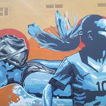 Mural Complex Esportiu Hospitalet. Un proyecto de Arte urbano de Roger Semat - 22.09.2018