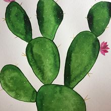 Cactus. Traditional illustration project by Onia Garcia Fernandez - 09.22.2019