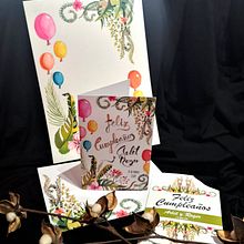 Este es mi proyecto final, tarjeta de cumpleaños con sobre. Traditional illustration project by Diego Contreras - 09.22.2019