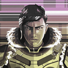 KAIT DIAZ. GEARS 5 MICROSOFT GAME. Vector Illustration project by Sergio Picazo Ferro - 09.22.2019