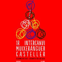 Diseño Cartel Encuentro Muixeranga y Castellers. Poster Design project by Edith Llop Roselló - 09.23.2019