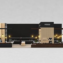 Decoración stand Feria "Ambiente 2019" Frankfurt. 3D, Decoration, Furniture Design, and Making project by Javier Alés - 02.10.2019