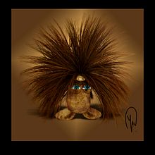 Creación de pelo 3D con XGen de Maya . 3D Character Design project by Yolanda López Pascual - 09.24.2019