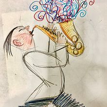JAZZ. Drawing project by Helio Bueno - 10.30.2019