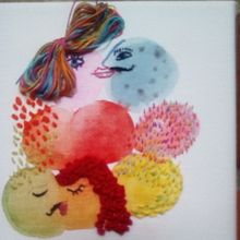 Consegui improvisar algo Mi Proyecto del curso: Técnicas básicas de bordado y acuarela. Een project van Borduurwerk van De Oliveira - 24.09.2019