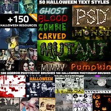 Recursos de Halloween. Graphic Design project by emilio_juan - 09.24.2019