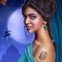 Retrato Ilustrado princesa Jasmine. Un progetto di Cinema, Illustrazione tradizionale e Illustrazione digitale di Oscar Martinez - 25.09.2019