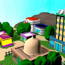 Pueblo Lavanda Pokemon. Un proyecto de 3D de Andrea Navas Gómez - 13.06.2018